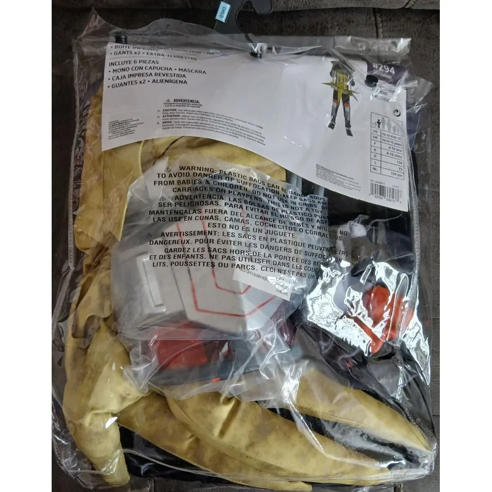 NEW‎ Alien Hunter Illusion Halloween Costume Standard Child Up To Size 10 #737